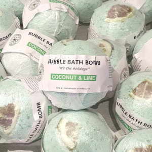Coconut & Lime Bubble Bath Bomb